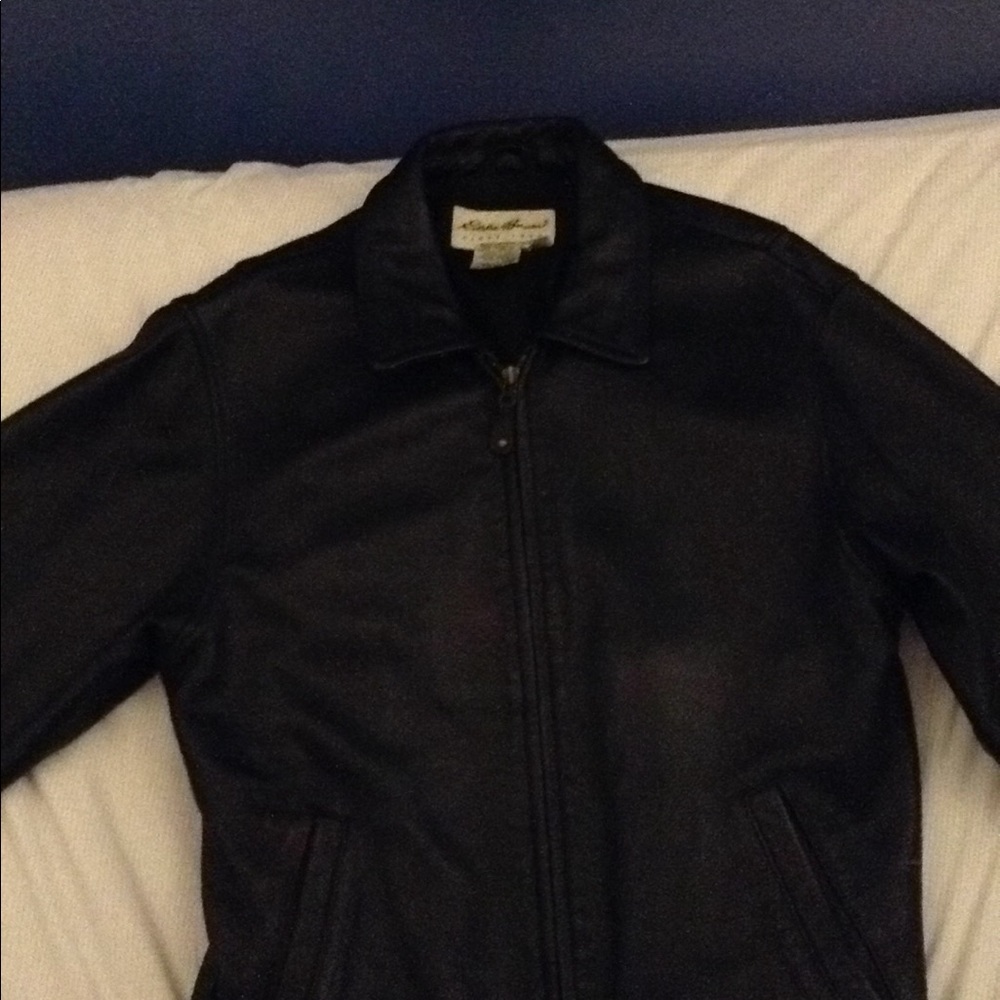 Sale💟Eddie Bauer unisex leather  jacket,vintage,
